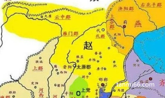 赵国是现在的什么地方，跨越河北/山西/陕西/内蒙/河南/山东六省