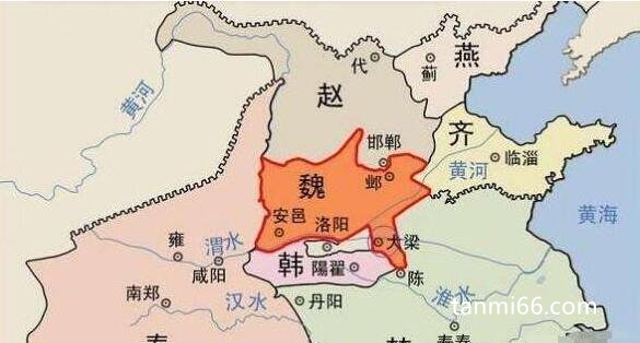 魏国是现在的哪里，不同时期的地域不同主要在陕西附近(附图)