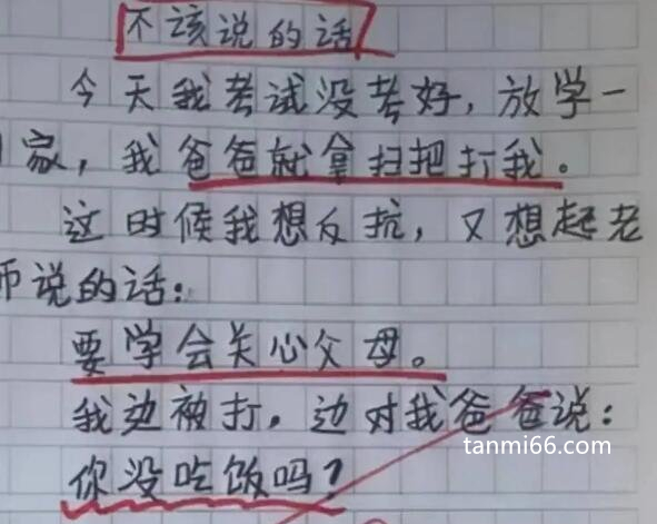 气死99个老师的作文，老师看后气吐血的五篇奇葩作文