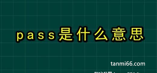 pass是什么意思，通过/及格(面试时指淘汰)