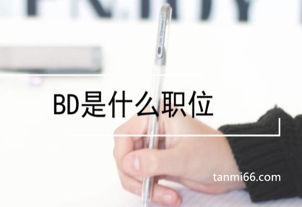 bd是什么职位，商务拓展职位(其实就是高级业务员)